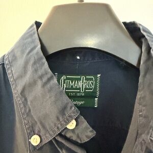 Gitman Brothers Dark Blue Casual Button Down Shirt